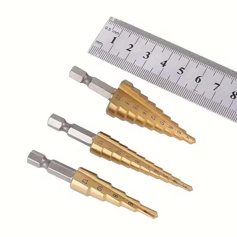 3-teiliges HSS-Stufenbohrer-Set